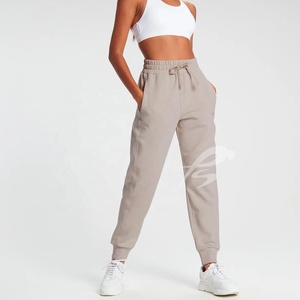Unisex Plain Cotton Fleece Full Length Quick Dry Breathable Fitness Wear Overalls Women Gym Pocket <b>Joggers</b> Small X-Large - Product Image 2