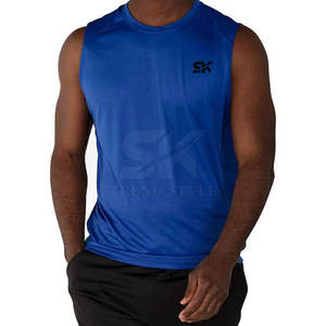 Camiseta sin Mangas para Adultos, 100% Algodón, Transpirable, Lisa, de Alta Calidad, para Verano - Product Image 4