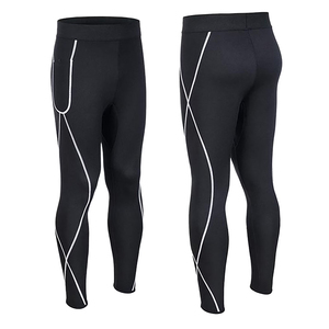 Customized Made Men's Outdoor Running Wear Compression Leggings Sports Gym Fitness Compression Pants - Product Image 1