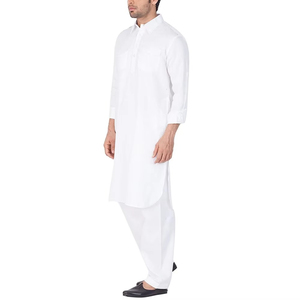 Élégant shalwar kameez blanc pour homme, vêtements islamiques tendance pour homme, design brodé, kameez de qualité, robe ethnique - Product Image 4