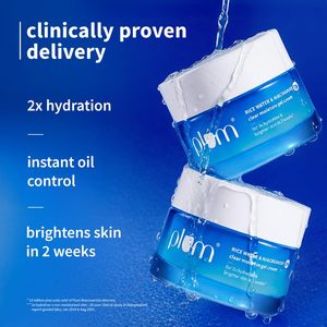 Crème gel super légère à la prune, 2% de niacinamide et eau de riz, hydratant pour le visage |   Hydratation sans huile |   1,76 fl oz (50 g) - Product Image 4