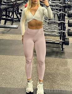 Pantalons de yoga tendance à taille haute pour femmes, leggings longs et capri pour femmes - Product Image 5