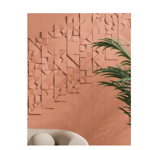 Modern 3D Plastic Wall <b>Panel</b> Grey <b>Geometric</b> Design Indoor Soundproof Decorative Board Contemporary Style - Product Image 5