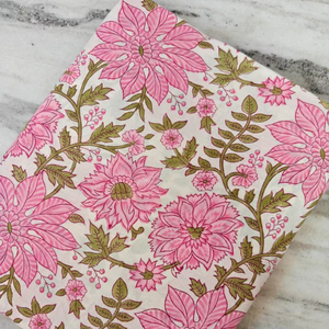 Tela de algodón ligera con estampado a mano de Jaipur, tela estampada a mano, proveedor mayorista de impresiones personalizadas, proveedor de pedidos al por mayor. - Product Image 1