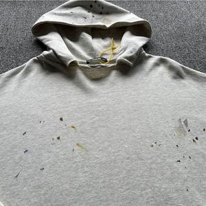 Sudadera con Capucha para Hombre, Estilo Lavado Ácido, 100% Algodón, Impresión Digital Otoñal, Corte Holgado, Tejido Grueso Ecológico, Suministro OEM - Product Image 1