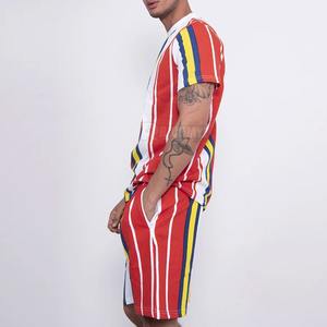 Nouvel Arrivage RICHMYZ Ensembles T-shirt et Short pour Homme 100% Polyester Écologique, Taille Haute Élastique, Respirant et Séchage Rapide - Product Image 4