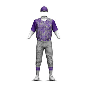 Ensemble de survêtements de baseball unisexes à manches courtes de haute qualité pour sublimation, respirants, grandes tailles, vente en gros - Product Image 1