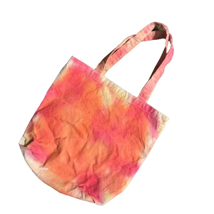 Tie Dye Canvas Tote <b>Bag</b> Front Pocket Heavy Duty Letter Pattern Shoulder Handle Large Reusable Beach Grocery Shopping - Product Image 2