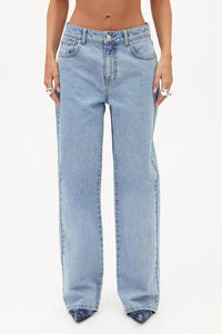 HANO 2024 Nouveau pantalon cargo droit en toile respirante pour femme, avec coutures à nœuds, taille mi-haute élastique, à lacets, non tissé, coupe ample, collection printemps - Product Image 4