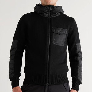 Sweat-shirt à capuche en tricot pour homme, 100% coton, couleur unie, décontracté, manches longues, respirant, coupe-vent, avec poche, imprimé hiver - Product Image 1