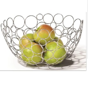 Best Selling Products Manufactured in India Wholesale Cheapest Price Silver Fruit Organizers Fruit <b>Basket</b> Metal for Home <b>Table</b> - Product Image 3