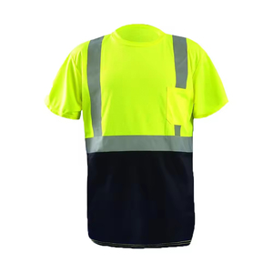 Camisetas Reflectantes de Alta Calidad para Trabajo con Cinta de Seguridad para Construcción, Trabajo al Aire Libre, Logotipo Personalizado OEM, Camiseta Naranja al por Mayor - Product Image 3