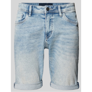 Shorts en jean décontractés pour hommes, coupe droite ample, taille mi-haute, ornés de strass, style streetwear tendance - Product Image 1