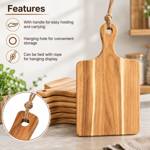 Acacia Chopping Block Thick Rectangle Personalized Customized Durable Multifunctional - Product Image 5