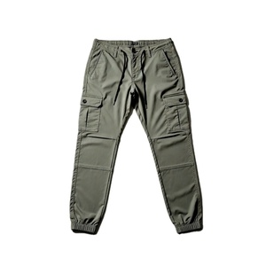 Pantalon cargo jogger pour homme, vente en gros OEM, multi-poches, taille élastique droite, imperméable, respirant, 100% coton et élasthanne, streetwear - Product Image 3