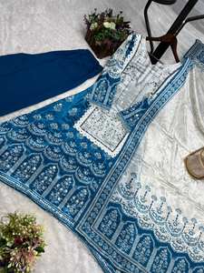 Women's Antra Lifestyle Bollywood Style Wedding Festival Salwar Kameez Indian Dress Dupatta Regular Fit <b>Parties</b> Quick Dry - Product Image 4