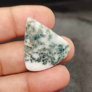 High Quality Natural <b>Tree</b> Agate Cabochon Green Loose Gemstone 5-8mm for Jewelry - Product Image 3
