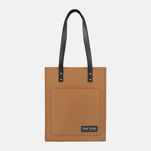Sac à bandoulière en feutre de laine pour femme, avec fermeture ouverte, design portable pour un usage quotidien, shopping, voyage et plage - Product Image 6