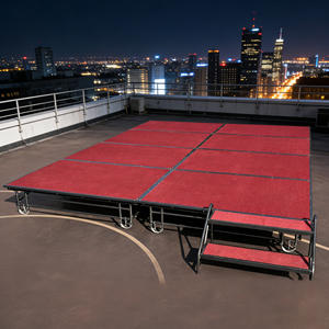 Plataforma de Escenario Plegable y Fácil de Transportar para Hoteles, Salones de Banquetes, Conferencias y Celebraciones, Plataforma de 4*8 pies para Eventos - Product Image 3