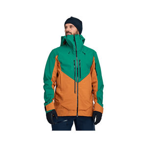 Chaqueta de esquí con capucha para hombre, con bloques de color, aislamiento sintético, impermeable, Gore-Tex, cierre de cremallera - Product Image 5