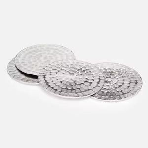 Premium Finish Metal Coasters Set For Drink <b>Table</b> <b>Protection</b> Stylish Home Accessory - Product Image 1