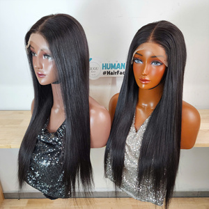 Virgin Vietnamese Hair HD Transparent Lace Front <b>Wigs</b> Double Drawn Glueless High Quality Long Human Hair for <b>Black</b> Women - Product Image 2