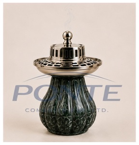 Antique Brass Incense Burner with Vented Lid Traditional Dhoop Dani & Bakhoor Holder For Home Purification Meditation <b>Decor</b> - Product Image 1