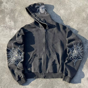 Sudadera con Capucha Personalizada con Logotipo, Impresión Digital Invernal, Felpa de Algodón, Unisex, Lavado Ácido, Lisa, Teñida - Product Image 1