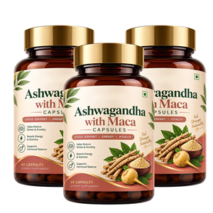 Capsules d'Ashwagandha à haute puissance avec Maca, 60 unités, préparées pour le bien-être quotidien, capsules d'Ashwagandha et de Maca pour soutenir l'énergie - Product Image 1