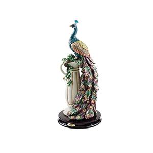 تمثال طاووس من الراتنج شائع الاستخدام كديكور منزلي وزخرفة - Product Image 1