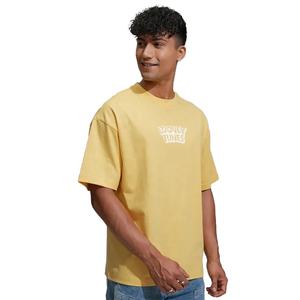 Camiseta personalizada 100% de algodón para hombre, camisetas lisas de alta calidad para hombre, camiseta de gran tamaño con estampado de logotipo pesado - Product Image 3