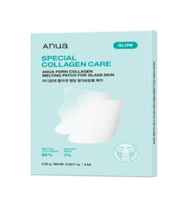 Anua - Parches Faciales Coreanos para el Cuidado de la Piel con Colágeno PDRN para las Líneas Nasolabiales y el Contorno de los Ojos, 4 Unidades, Mascarilla Facial Antiarrugas y Reafirmante - Product Image 1