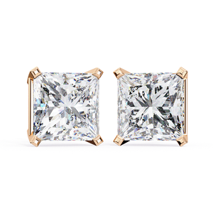 High Quality <b>Emerald</b> Cut Lab Grown Diamond <b>Stud</b> <b>Earrings</b> Elegant Fine Jewelry Anniversary Diamond Gift - Product Image 2