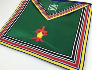 Delantal Masónico de Grados Grand Architect Allied con Cinta Azul, Regalia Masónica, Delantal Ceremonial para Logia, Diseño Premium - Product Image 2