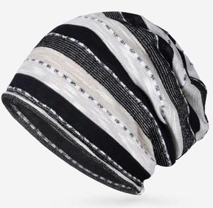 Chapeau à oreillettes rayé unisexe, 100% acrylique, tricoté à la machine, décontracté, hiver, réglable 56-58CM, couvre-chef pour enfants - Product Image 5