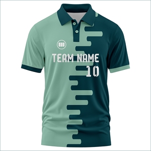 ผู้ผลิตเสื้อคริกเก็ตแบบกำหนดเองขายดีที่สุด เสื้อเจอร์ซีย์คริกเก็ตระบายอากาศ แห้งเร็ว ชุดยูนิฟอร์มคริกเก็ตแบบซับลิเมชั่น พร้อมชื่อผู้เล่นและทีม - Product Image 1
