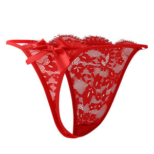 Vente en gros directe d'usine, string sexy en dentelle, culotte pour femmes, motif floral, sous-vêtements en tricot, culottes pour femmes - Product Image 1