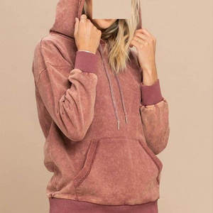 Sweat à capuche pour femme en polaire brossée de qualité supérieure, prix usine OEM, marque personnalisée, production en gros - Product Image 5