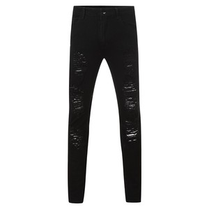 Jeans en denim de coton coupe droite doublés polaire pour homme, style vintage décontracté, taille moyenne régulière, lavés, collection automne/hiver 2026, vente en gros OEM - Product Image 4