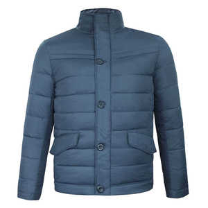 High Quality Hooded Puffer <b>Jacket</b> Keep Warm Men's <b>Winter</b> Outdoor Cotton Filled Customized Front Logo - Product Image 1