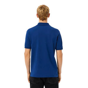 Elegante Camisa Polo Azul Rey para Hombre, Cuello Camisero, Manga Corta, Corte Regular, 200 GSM - Product Image 3