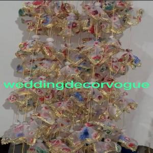 Golden Gota Patti Bouquets suspendus pour les décorations de mariage et de fête Filet suspendu accessoires de scène - Product Image 3