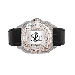 Montre automatique personnalisable en moissanite, luxe, mode, acier inoxydable, quartz, cristal saphir, cadran carré 41 mm, unisexe, mouvement ETA - Product Image 1