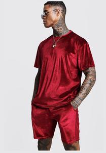 Ensemble de t-shirts de sport brodés de haute qualité en velours violet 100 % laine respirant pour homme et femme RABUSH SPORTS - Product Image 4