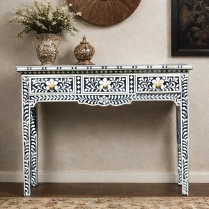 ILAHI's Bone Inlay <b>Drawer</b> Modern Design Agate Detailing <b>Storage</b> Portable Home Furniture - Product Image 1