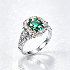 Bague de fiançailles personnalisée en or massif 10K/14K/18K avec diamant de laboratoire CVD de couleur DEF, qualité IGI VVS-VS, taille brillant classique, sertie à griffes - Product Image 1