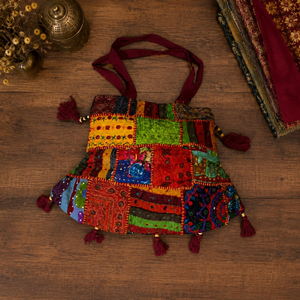 Handmade Vintage Patchwork <b>Bags</b> | Boho Ethnic Designer Reusable Shoulder Tote <b>Bags</b> for Women Fashion Travel Shopping Utility <b>Bag</b> - Product Image 4