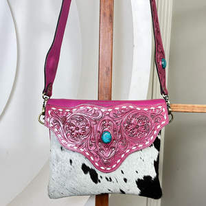 Sacs à bandoulière en cuir de vachette fait main grande capacité pour femmes, sac à bandoulière multifonctionnel à la mode, article très vendu - Product Image 4