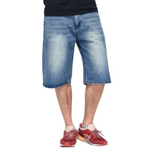 Pantalones Cortos Casuales de Verano de Diseño Personalizado, de Algodón Puro, Lavados, Transpirables, con Cintura Elástica, Estilo Baggy, para Usar en la Calle - Product Image 1