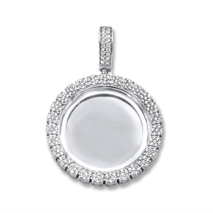 D'VINS JEWELS - Colgante Clásico Unisex de Oro Sólido de 10K con Letra Hip Hop y Diamante Redondo Cultivado en Laboratorio con Certificación IGI para Hombre - Product Image 3
